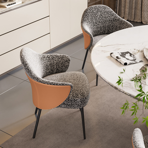 Chaise <span class=keywords><strong>de</strong></span> <span class=keywords><strong>salle</strong></span> <span class=keywords><strong>à</strong></span> <span class=keywords><strong>manger</strong></span> <span class=keywords><strong>de</strong></span> style italien minimaliste, en tissu <span class=keywords><strong>de</strong></span> coton et <span class=keywords><strong>de</strong></span> lin, luxe léger, moderne, haut <span class=keywords><strong>de</strong></span> gamme - Product Image 5