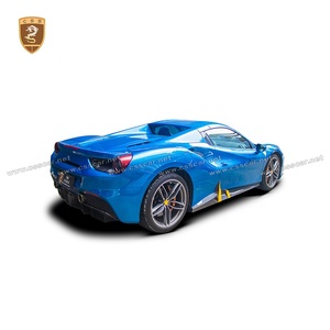 Novi-t-difusor de labios delantero de fibra de carbono, kit de carrocería para Ferrari <span class=keywords><strong>488</strong></span> GTB - Product Image 3