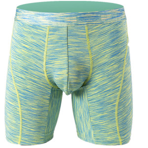 Pantalones cortos de compresión atléticos para hombre, calzoncillos bóxer de pierna larga de nailon transpirable con logotipo personalizado, bañadores deportivos, ropa interior con logotipo, Calzoncillos largos - Product Image 6