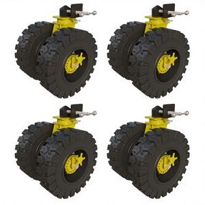 Rodízios de Borracha Sólida de 25 Polegadas com Quatro Rodas Suportando 20 Toneladas de Resistência ao Deslizamento Alta Temperatura e Baixa Temperatura. - Product Image 2