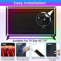 LED Streifenlicht WLAN Blauzähne-Steuerung 5050 RGB Led-Leuchten flexible Bandleuchten 1M-5M 5V USB Fernseh-Hintergrundbeleuchtung Raumdekoration