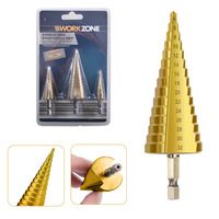 Meilleure vente 3 pièces scie cloche pagode jeu de forets à poignée hexagonale jeu de forets diamantés