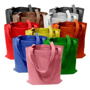 Bolsa de algodão liso reciclável personalizada, venda direta da china, mala de lona totalmente impressa, saco barato reutilizável