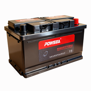 מצבר רכב חדש POWSEA איכותי DIN80 לרכבים אירופאים, עופרת-חומצה 12V 80Ah SMF, מצבר התנעה לרכב - Product Image 2