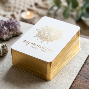 Jeu de cartes d'<span class=keywords><strong>oracle</strong></span> personnalisé en velours doux au toucher pour la guérison spirituelle, pour créateurs indépendants, impression de cartes d'<span class=keywords><strong>oracle</strong></span> avec bords dorés, guide inclus, faible MOQ - Product Image 4
