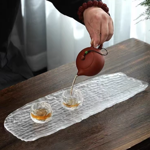 <span class=keywords><strong>Assiette</strong></span> <span class=keywords><strong>carrée</strong></span> en verre de 8-9 pouces, design contemporain gravé, motif uni, durable, plateau de cuisine, utilisation pour les fêtes, desserts, <span class=keywords><strong>service</strong></span> alimentaire à domicile - Product Image 4