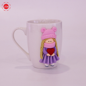 Hot Sale Cutely Polymer Clay <strong>Handmade</strong> <strong>Ceramic</strong> <strong>Mug</strong> for Promotion - Product Image 2