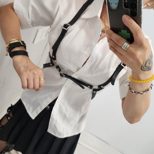 Arnés de cuero único para mujer, correa de mezcla, disfraces de Cosplay - Product Image 1