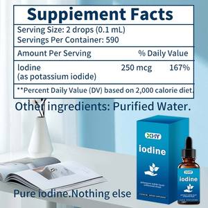 Gotas líquidas de yodo orgánico de Etiqueta Privada, suplemento de vitamina de yodo puro para tiroides y energía inmune segura para mujeres embarazadas - Product Image 3