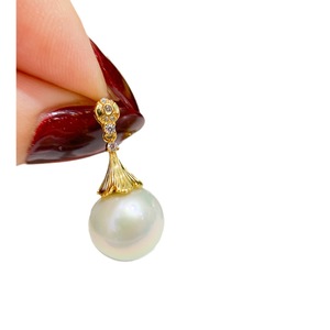 Accesorios de Plata S925 para DIY con Perlas, Cuentas Redondas de 9-15 mm, Modelo 21992, Soporte Hueco para Pendientes, con Cuentas de 9-15 mm - Product Image 5
