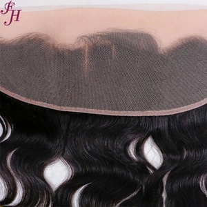 Extensiones de Cabello Humano con Cierre de Encaje Transparente FH 13X4 Brasileño 100% Cabello Humano Sin Procesar Frontal - Product Image 4