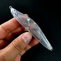 Leurre de pêche dur à motif dragon pour lancer longue distance, 9,5 cm, 21,4 g, vente en gros, corps de leurre vierge type crayon
