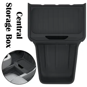 Boîte de <span class=keywords><strong>rangement</strong></span> centrale arrière en TPE <span class=keywords><strong>pour</strong></span> console de <span class=keywords><strong>voiture</strong></span>, compatible Tesla Model Y, accessoires standard 2025 2026 - Product Image 6