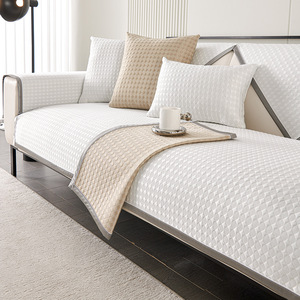 Cross-<span class=keywords><strong>Border</strong></span> thương mại nước ngoài mùa hè sofa slipcover băng chất liệu lụa cho cảm giác mát mẻ chống mèo cào máy có thể giặt Non-Slip sofa - Product Image 5