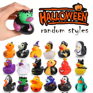 Juguetes de Baño de Goma con Forma de Pato de PVC Impresos en Masa Personalizados, Estilos Variados y Aleatorios, con Diseños de Patrones - Product Image 1