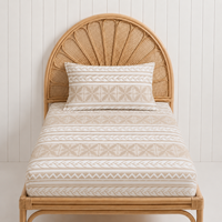 Parure de lit en coton lavé 100 % inspirée des îles du Pacifique, linge de lit d'inspiration polynésienne pour les marchés d'Australie et de Nouvelle-Zélande