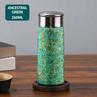 Tasse de voyage en titane pur de 260 ml avec infuseur à thé, petite tasse à café anti-fuite, tasse à thé isolée légère pour le bureau