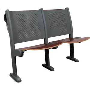 Yüksek kaliteli okul üniversitesi mobilya ahşap çalışma katlanır adım sandalyeler ders tiyatro sandalyeler