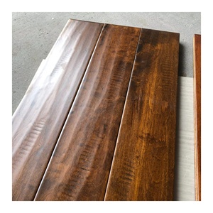 BOWIN Meilleur <span class=keywords><strong>prix</strong></span> Plancher de bois franc de bonne qualité Plancher de bois d'érable gratté à la main Plancher d'intérieur 18mm d'épaisseur - Product Image 1