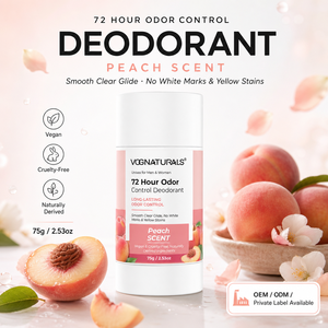 <span class=keywords><strong>Deodorante</strong></span> Stick Vegano Naturale al Profumo di Pesca, Senza Parabeni e Alluminio, Antitraspirante per Uomini e Donne - Product Image 1