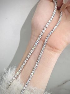 Luxury Lab Diamond 18K Gold <b>Bracelet</b>, Elegant Tennis <b>Bracelet</b> Wholesale, High-End Jewelry Gift <b>Box</b>, MOQ 2pcs with Certification - Product Image 5