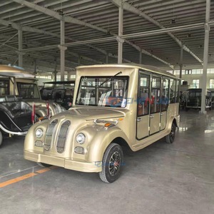 รถบัสไฟฟ้าชมวิวแบบคลาสสิกสีขาวคุณภาพสูงสำหรับโรงงาน ผลิตภัณฑ์พิเศษสำหรับการขนส่ง - Product Image 2
