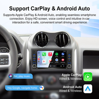 Radio para Auto Rhythm de 7 Pulgadas con Sistema Linux para Jeep Wrangler, Compass, Grand Cherokee, con Carplay, Android Auto y Cámara de Reversa AHD