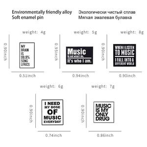 Badges en métal émaillé personnalisés en gros, <span class=keywords><strong>épingles</strong></span> musicales artisanales avec impression sérigraphiée pour sacs, chapeaux, vêtements, avec logo personnalisé - Product Image 6