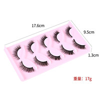 Nouvelles 5 paires de faux cils style renard, naturels, volumineux, effet œil de chat, allongeant les coins extérieurs