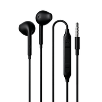Écouteurs filaires semi intra-auriculaires 3,5 mm en gros avec micro et commande sur câble pour appels mains libres