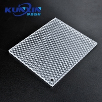 Feuille diffuseur LED prismatique Kunxin découpable, semi-transparente, anti-éblouissement, UGR<19