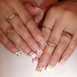 Nuevas <span class=keywords><strong>uñas</strong></span> postizas 3D <span class=keywords><strong>de</strong></span> <span class=keywords><strong>moda</strong></span>, 10 piezas, hechas a mano, <span class=keywords><strong>de</strong></span> acrílico, cobertura completa, <span class=keywords><strong>de</strong></span> alta calidad, <span class=keywords><strong>de</strong></span> lujo, pre-diseñadas, <span class=keywords><strong>uñas</strong></span> artificiales. - Product Image 1