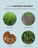 Mini hacheuse de fourrage en acier inoxydable avec moteur électrique/diesel pour la transformation agricole