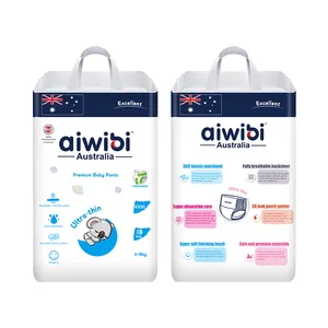 Aiwibi HQ Supplier Baby Diaper/Nappy Global Agents Wanted Wholesale Free Sample Baby Pull up Pants Hot Selling