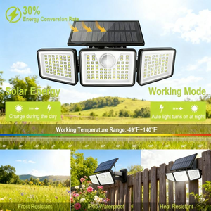 Promotion : Lampe murale extérieure étanche Alecter Solar APH-L36 IP65 en silicium monocristallin certifiée TUV pour grandes exploitations agricoles 8-10 - Product Image 3