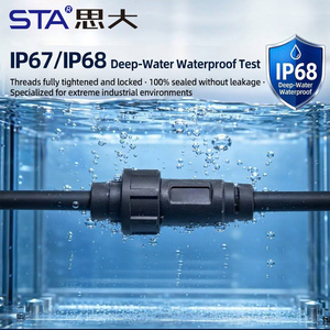 Conector <span class=keywords><strong>USB</strong></span> Tipo <span class=keywords><strong>C</strong></span> Gen3.0 3.1 a Prueba de Agua IP67/IP68, Conector de Bayoneta Industrial para Exteriores, Cable de Extensión Sobremoldeado de 0.3, 0.5 y 1 Metro - Product Image 4