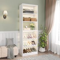 Étagères à chaussures autoportantes en bois robustes et écologiques, gain de place, capacité 11 paires, pour la maison et l'hôtel