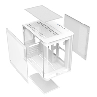 Lovingcool Fabricant Personnalisé Blanc Micro ATX Boîtier d'ordinateur Tours RGB Gamer PC Cabinet Châssis Boîtiers de bureau Boîtier PC de jeu