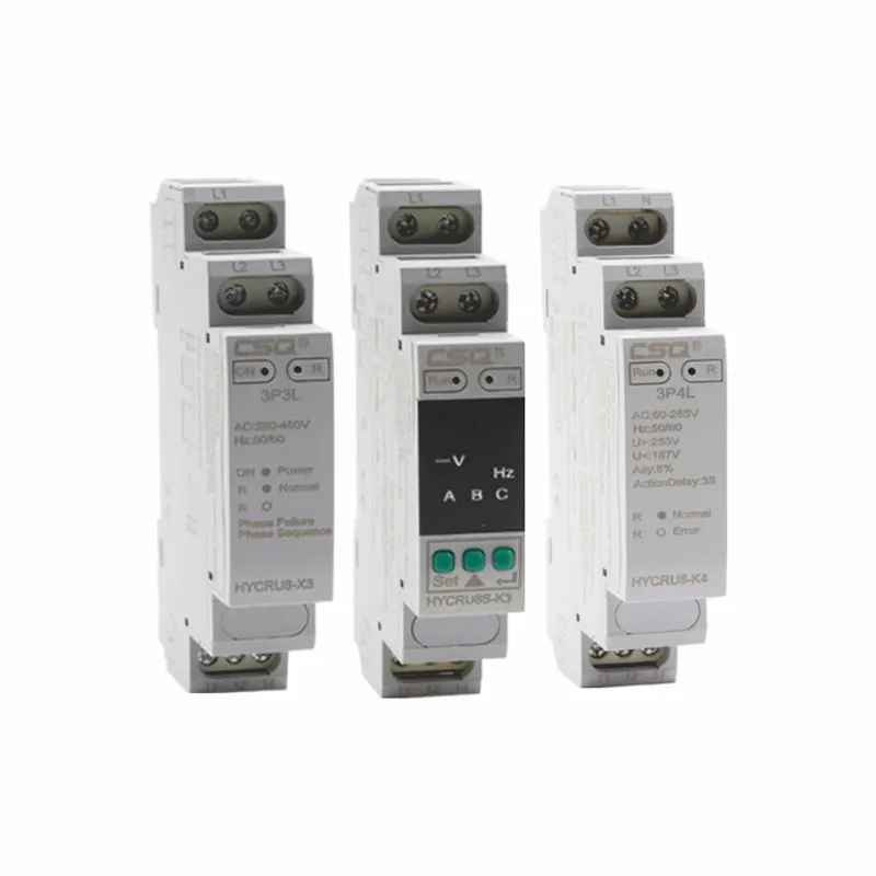 CSQ 220 Volt Low Voltage Line Din Rail Overmunder Ce Industrial Voltage Household Regulator Relay Protection