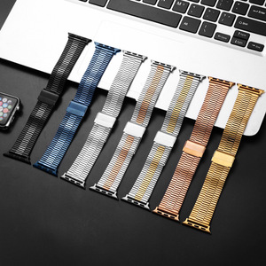 Compatible avec Watch 11 & Ultra 2, bracelet de montre en acier inoxydable avec fermoir à clipser, modèle Aixian <span class=keywords><strong>Nu</strong></span> PG-Arsenal, trois perles - Product Image 2