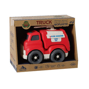 Ensemble <span class=keywords><strong>de</strong></span> Jouets <span class=keywords><strong>de</strong></span> Camions <span class=keywords><strong>de</strong></span> <span class=keywords><strong>Pompiers</strong></span> en Plastique en Paille <span class=keywords><strong>de</strong></span> Blé pour Enfants Garçons Filles Tout-Petits, Cadeau d'Anniversaire - Product Image 2
