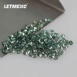 LETMEXC Kleine Größe von natürlichen grünen Moissan ite VVS1 Edelstein perlen (1,0 Karat pro Packung) Runds chliff für Custom Diamond Jewely DIY