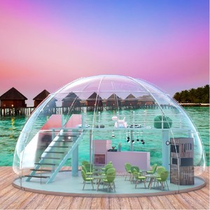 Prefabbricata casa trasparente cupola cabina all'aperto PC camera con bolle stellate <span class=keywords><strong>Glamping</strong></span> tende per feste da pranzo campeggio - Product Image 6