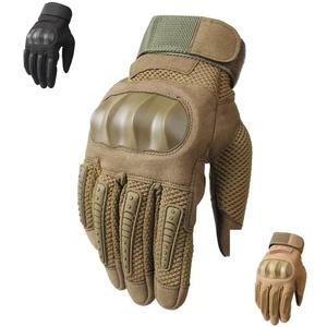 Guanti Tattici Personalizzati per Moto, Allenamento all'Aperto, Resistenti al Freddo, Leggeri, Antiscivolo, in Microfibra, con Dita Intere - Product Image 1