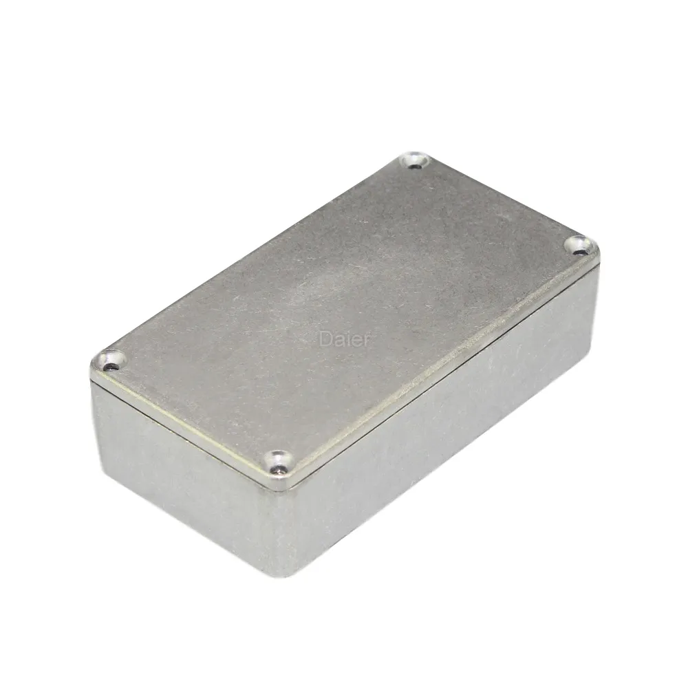 112x61x31mm DIY Metall Aluminium Gitarren pedal Effekt Box Gehäuse ohne Farbe