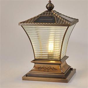 Lampe murale extérieure intelligente à LED solaire E27 IP65, dimmable, avec batterie au lithium, en cuivre et verre, 50 000 heures, pour poteau de clôture, portail, pilier - Product Image 6