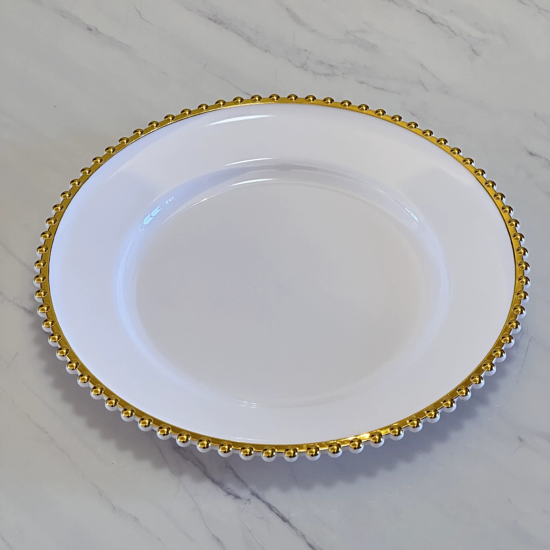 Manufacturer-Sourced Quality Plastic Plate Eco-Friendly Decorative Pearl Plate for Hotel Banquets Fruit Display for Foreign