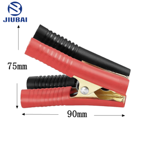 Clip per cavo batteria alligatore in ottone placcato ferro 100A 2 pezzi con PVC DY10090B - Product Image 4