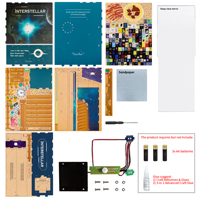 Tonecheer Interstellar 3D DIY : Kits de modèles de maisonnettes en bois et serres de livres miniatures pour les boutiques de cadeaux et les magasins de jouets