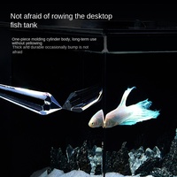 Aquarium carré en plastique transparent écologique de 3 L pour bureau A1-01, salon/bureau - Petit aquarium 1 an de garantie